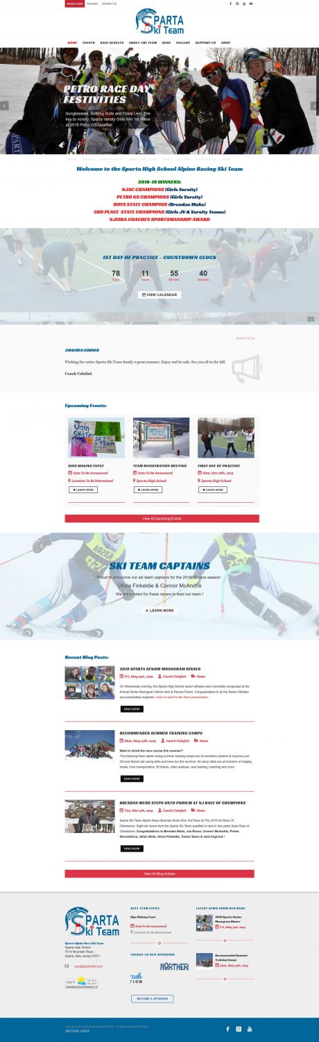 Sparta Ski Team Homepage
